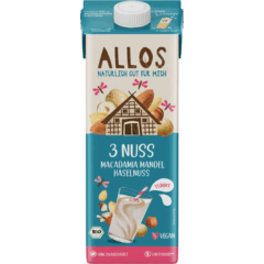 3 Nuss Macadamia Mandel Haselnuss Drink