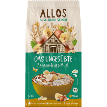 Das Ungesüßte Banane-Nuss-Müsli