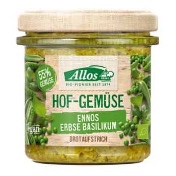 Hof-Gemüse Ennos Erbse Basilikum