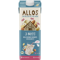 3 Nuss Macadamia Mandel Haselnuss Drink