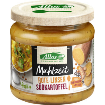 Mahlzeit Rote Linsen Süßkartoffel