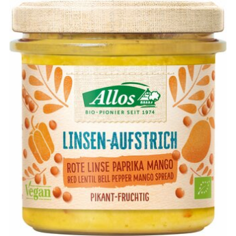 Linsen-Aufstrich Rote Linse Paprika Mango